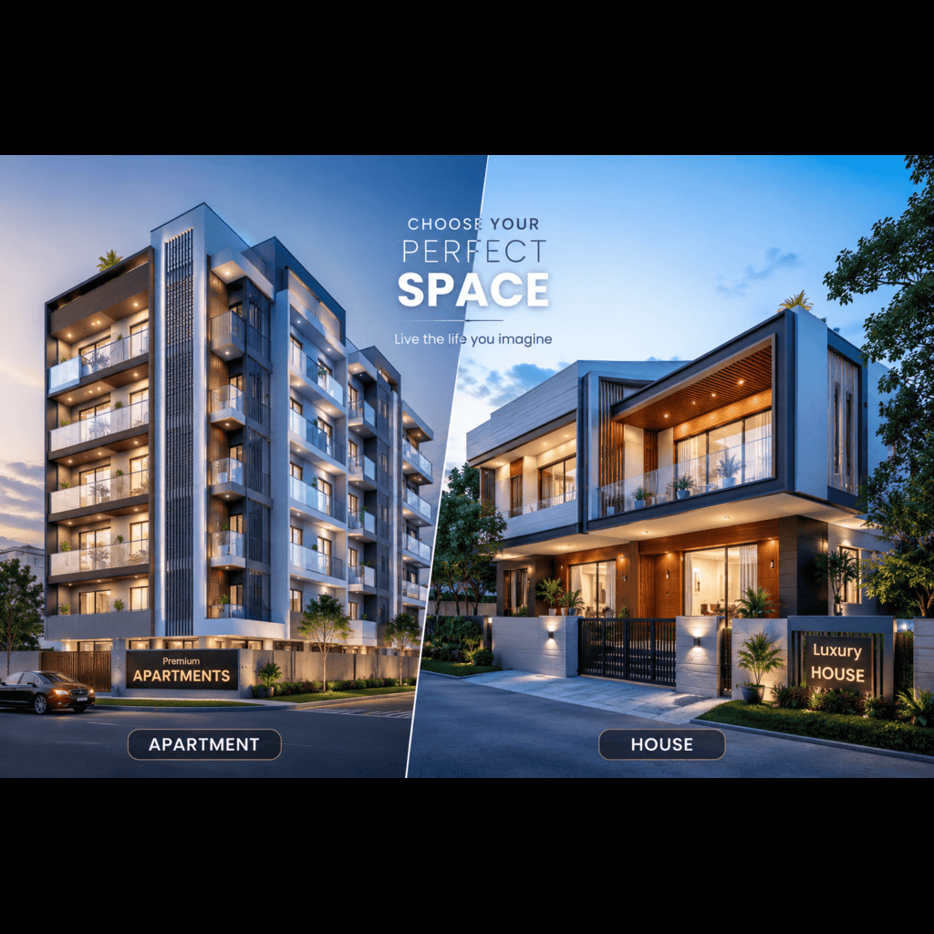Modern apartment and house interior